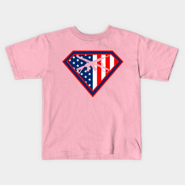 Super P Militia Kids T-Shirt by Liberty Steele